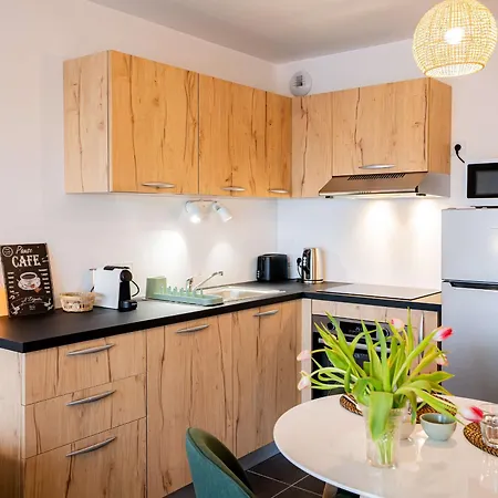 Apartment T2 Avec Grande Terrasse Et Parking - Fr-1-553-291 *